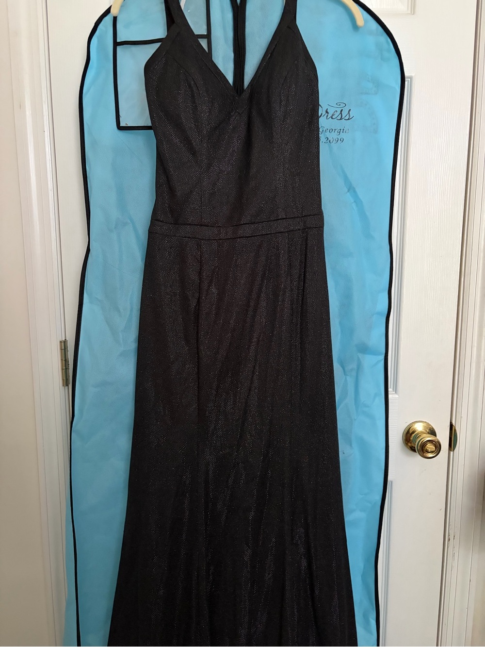 Black floor length gown